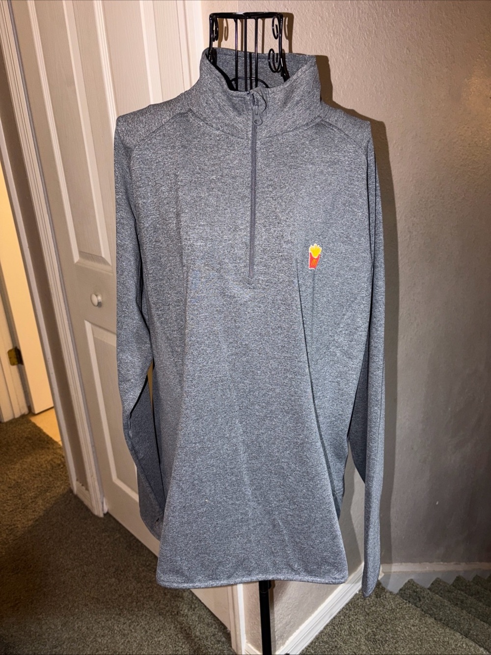 Sport-Tek McDonald’s Gray Quarter-Zip Pullover with Logo